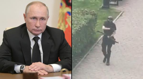 Prima reacție a lui Vladimir Putin, după atacul înfiorător de la universitate: "Abia își începeau drumul în viață. Este un dezastru uriaş"