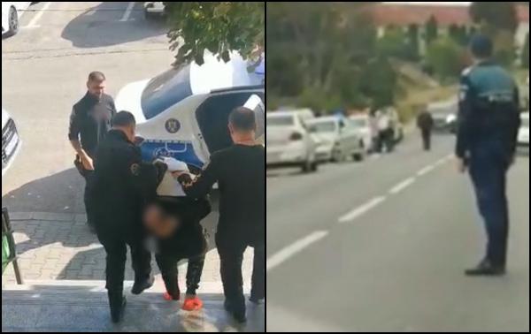Filmul unei operaţiuni ample în comuna Dobrosloveni: Peste 100 de poliţişti au intervenit pentru a salva o femeie răpită de pe stradă de fostul iubit