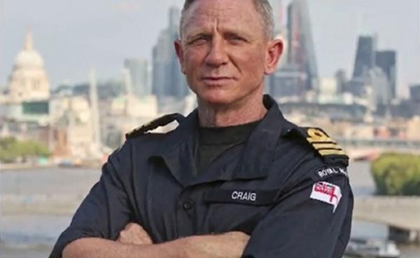 Actorul Daniel Craig a fost numit comandant onorific al Marinei regale britanice, la fel ca personajul său James Bond