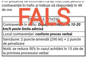 Poliţia Română avertizează asupra unui nou tip de înşelăciune: Amenzi false venite pe e-mail