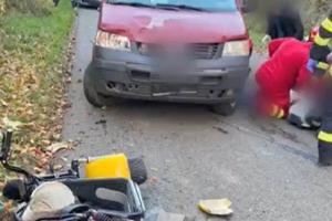 Bărbat de 67 de ani, ucis pe loc după ce scuterul pe care-l conducea a fost lovit de o dubă
