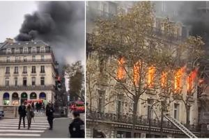 Incendiu de proporţii în apropierea Operei din Paris. Focul a izbucnit într-o clădire de birouri: "Este îngrozitor"