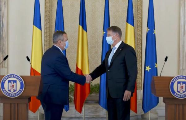 Președintele Klaus Iohannis l-a desemnat pe Nicolae Ciucă pentru funcţia de premier