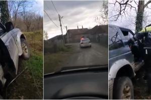 Urmărire ca-n filme în Maramureş. Un şofer de 24 de ani a fost oprit de poliţişti cu focuri de armă