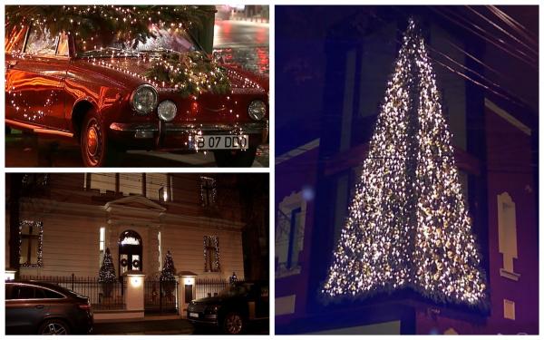 Cât te costă să-ți împodobești casa de Crăciun. Câteva vile din centrul Bucureștiului au adus spiritul sărbătorilor în oraș