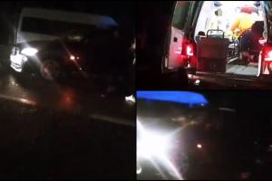 Accident grav în Maramureş, după ce un autoturism a fost lovit de un microbuz: Două persoane au ajuns la spital