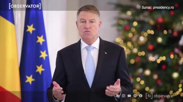 Mesajul președintelui Klaus Iohannis de Anul Nou: Trebuie să ieşim mai puternici şi mai uniţi din această criză sanitară teribilă