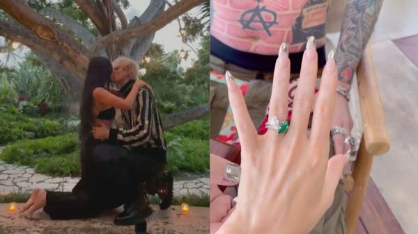 Megan Fox a primit de la iubit un inel de logodnă dureros. Bijuteria este formată din spini și îi provoacă durere dacă încearcă să o scoată