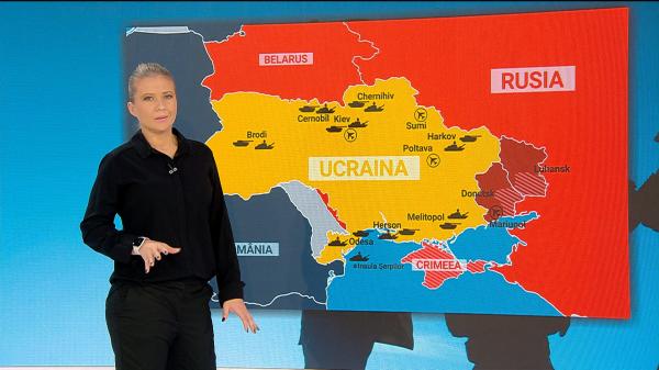 Harta bombardamentelor din Ucraina. Cât teritoriu a fost ocupat de ruşi și unde se duc încă lupte