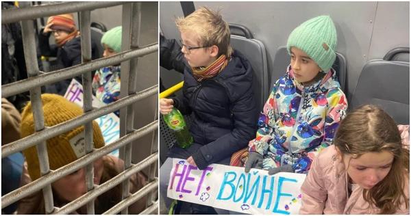 Copii arestați în Rusia, pentru că au protestat împotriva războiului. Micuții au stat o noapte în spatele gratiilor, potrivit unui oficial ucrainean