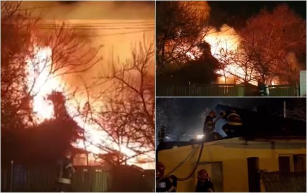 Incendiu violent în Bucureşti, după ce doi oameni ai străzii au dat foc la gunoaie ca să se încălzească