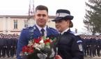 Cerere în căsătorie inedită în timpul ceremoniei de absolvire a şcolii de jandarmi din Fălticeni: "Un moment special, de neuitat"