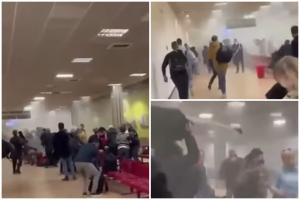 Clipe de panică în aeroportul din Palermo. O bucată de tavan s-a prăbuşit din cauza rafalelor puternice de vânt