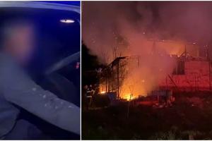 "Mi se rupe de ce am făcut!". Un piroman beat a făcut prăpăd într-un sat din Iași. A ars inclusiv o grădiniță