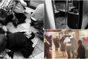 Filmul atacului de la metroul din New York. Oamenii s-au călcat în picioare pentru a fugi din calea gloanţelor. Atacatorul, încă liber