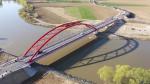 Imagini din dronă cu primul pod construit în Maramureş de la Revoluție încoace. Construcţia care leagă două judeţe a costat 15,7 milioane de lei