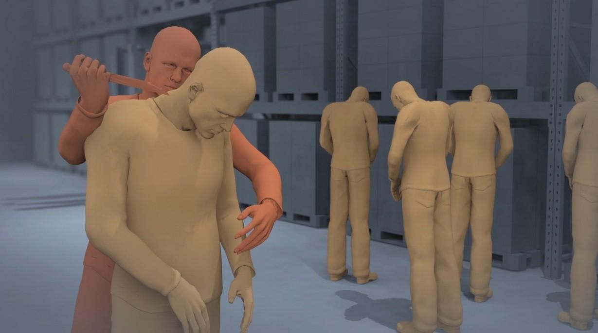 Scene teribile într-un depozit de mărfuri de lângă Bucureşti: un bătrân de 67 de ani s-a trezit cu cuţitul la gât. Agresorul a rănit şi un poliţist