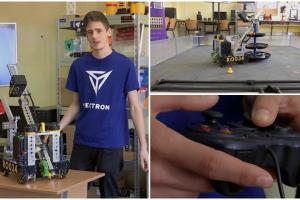 Robotul care adună jucăriile aruncate prin casă, invenţia unor elevi de la un liceu din Dej