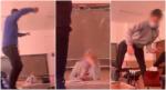 Elevi filmați cum dansează și fac echilibristică pe bănci, cu diriginta la catedră, la o școală din Mureș