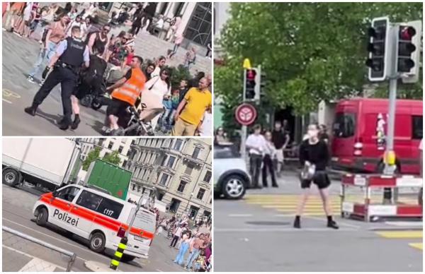 O româncă "înarmată" cu o cratiţă a luat la ţintă maşinile şi trecătorii, pe o şosea din Zurich. Femeia a fost reţinută de poliţişti
