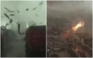 Scene apocaliptice în China. O tornadă a distrus zeci de locuinţe şi a pus la pământ mai mulţi stâlpi de tensiune şi copaci