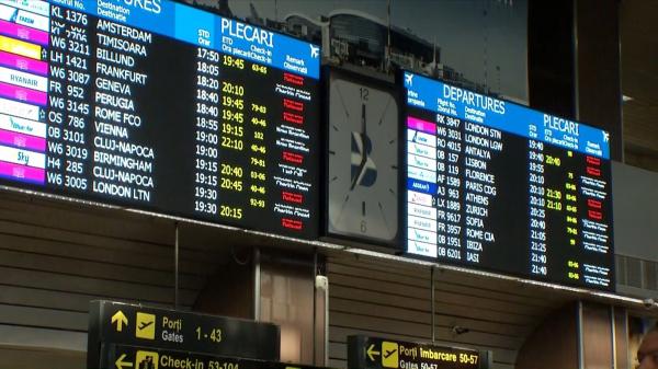 Zeci de zboruri au întârziat sau au fost anulate pe Aeroportul Henri Coandă. Cauzele haosului din aviație