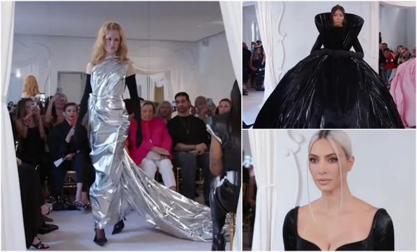 Nicole Kidman, Naomi Campbell şi Kim Kardashian, muzele casei de modă Balenciaga, au întors privirile la Paris