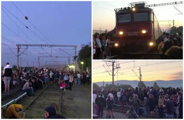 Revoltă la Electric Castle: mii de oameni au aşteptat trenul şi câte 6 ore, în Gara Bonţida. Unii au adormit pe peron sau între şine