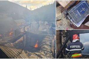 Incendiu devastator la Mănăstirea Tărcuţa din Neamț. Chiliile au fost făcute scrum, o măicuță a fost rănită