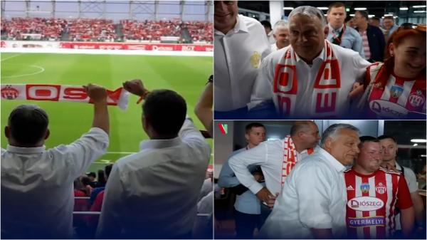 Viktor Orban, aplaudat minute în șir de întreg stadionul la Sfântu Gheorghe. A apărut cu fularul lui Sepsi la gât. Ține discurs la Băile Tuşnad sâmbătă