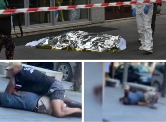 Momentul în care un nigerian e ucis în bătaie pe o stradă din Italia, filmat de o moldoveancă: "Eram împietrită de frică". Soţia bărbatului, revoltată că nimeni nu a intervenit