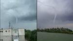 Imagini spectaculoase cu o tornadă formată la Sulina. Fenomen rar în România