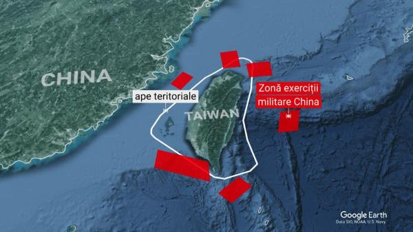 Reacția vehementă a Chinei, după vizita istorică a lui Nancy Pelosi: O fregată și un distrugător trimise în apele teritoriale ale Taiwanului