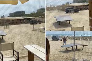Un român s-a dat în spectacol pe o plajă din Italia şi a făcut drifturi pe nisip