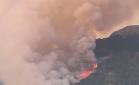 Un nou incendiu a izbucnit în Thassos: Un sat a fost evacuat, iar mai mult de 180 de pompieri s-au luptat cu flăcările