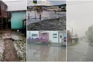 Furtunile și grindina au lovit cu putere în țară. Ploaie cu gheață în Botoşani, torenţi pe bulevarde în Cluj, tineri loviți de fulger în Pasul Vâlcan