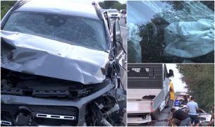 Filmul accidentului cu şase victime de pe Autostrada Bucureşti-Piteşti. Un şofer vitezoman a făcut prăpăd