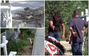 Un preot din Vrancea a turnat beton peste mormintele din cimitir ca să facă "pietonală". Scandal monstru: "Ne-a blamat la slujbă, preoteasa m-a ameninţat"
