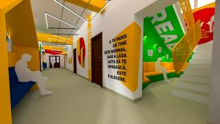O şcoală dintr-o comună din Ialomiţa, virală pe internet. Elevii sunt întâmpinaţi cu mesaje motivaţionale pe pereţi şi mobilier în culori vii
