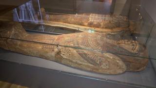 O mumie misterioasă din Egiptul Antic, veche de mii de ani, a fost expusă la Muzeul de Istorie din Transilvania