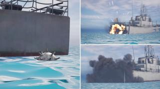 ANIMAȚIE GRAFICĂ: Cum a ajuns o navă a Forțelor Navale să se lovească de mina pe care trebuia să o dezamorseze