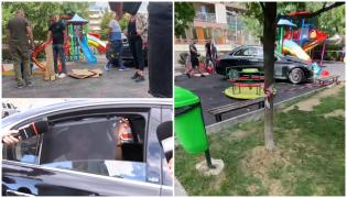 Tragedie evitată la limită, în Bucureşti. O copilă de 2 ani a fost lovită la locul de joacă de o şoferiţă care încerca să iasă dintr-o parcare
