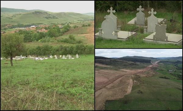 Lucrările la autostrada Cluj-Sălaj, îngreunate de un cimitir şi birocraţie. Constructorul vrea viaduct pe deasupra mormintelor, aşteaptă de 9 luni