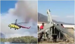 Doi morți, după prăbușirea unui elicopter în Turcia. Echipajul intervenea pentru stingerea unui incendiu de pădure. Sute de persoane au fost evacuate