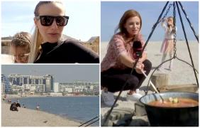 "Scoicile din Marea Neagră sunt cele mai bune". Turiştii s-au bucurat de vremea frumoasă şi preţurile mici de pe litoral