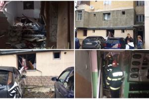 16 apartamente şi două maşini, distruse în urma unei explozii provocate de o butelie, la Vatra Dornei. O femeie de 79 de ani a ajuns la spital