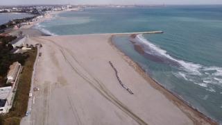 Primul sector de plajă din Eforie Sud este gata. Cum arată nisipul de care se vor bucura la vară turiştii