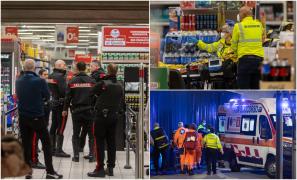 Teroare la Carrefour: Italianul care a înjunghiat oameni la întâmplare a fost oprit de clienţi: ''Am fost îngroziți, toţi fugeau, copiii plângeau''