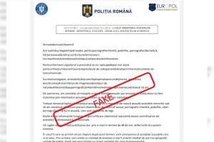 Un nou tip de escrocherie online: mesaje false în numele Poliției și a Europol. "Nu dați curs acestor solicitări!"