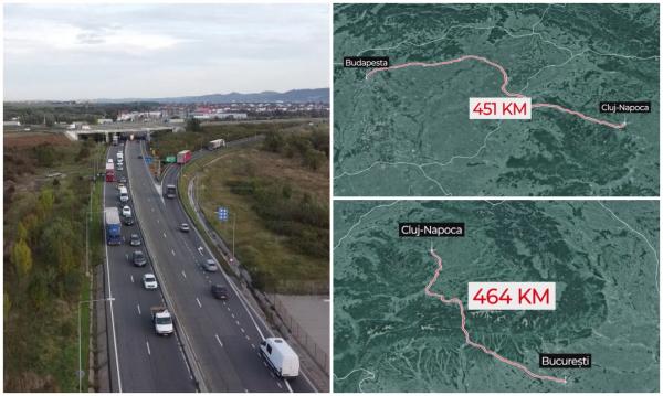 Experiment Observator: Unde ajungem mai repede din Cluj-Napoca, în Bucureşti sau în Budapesta 